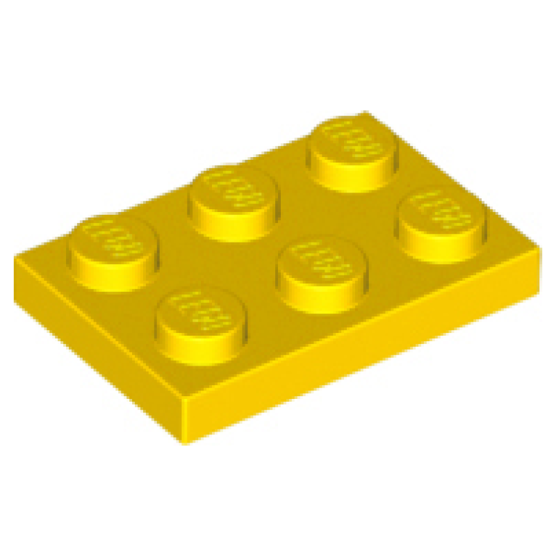 Plaat 2x3 Yellow